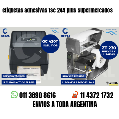 etiquetas adhesivas tsc 244 plus supermercados