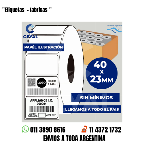 “Etiquetas  – fabricas	“