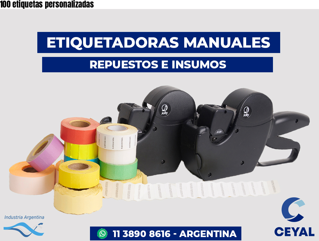 100 etiquetas personalizadas