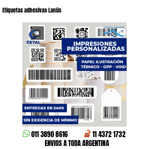 Etiquetas adhesivas Lanús