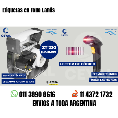 Etiquetas en rollo Lanús