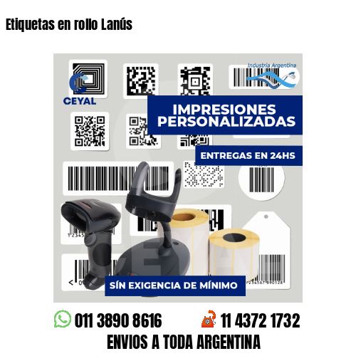 Etiquetas en rollo Lanús
