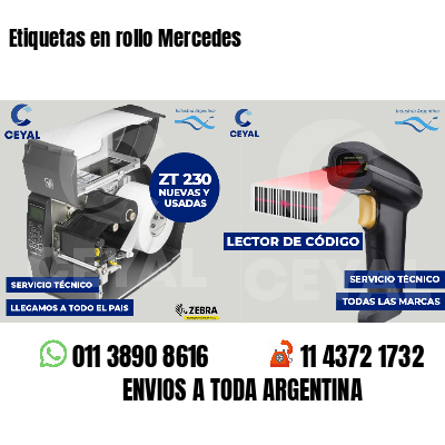 Etiquetas en rollo Mercedes