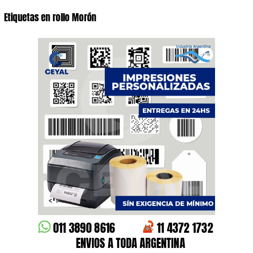 Etiquetas en rollo Morón