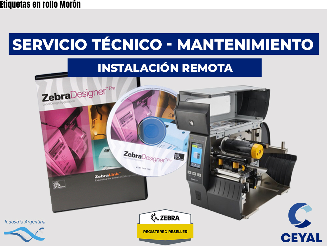 Etiquetas en rollo Morón