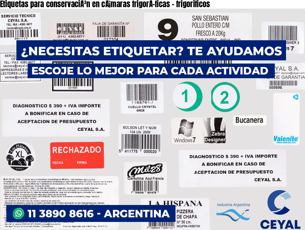 Etiquetas para conservaciÃ³n en cÃ¡maras frigorÃ­ficas – frigorificos