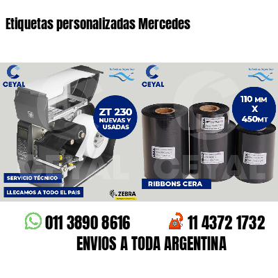 Etiquetas personalizadas Mercedes