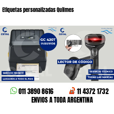 Etiquetas personalizadas Quilmes