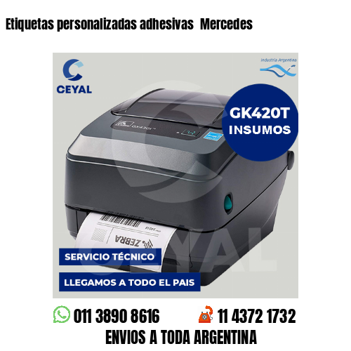 Etiquetas personalizadas adhesivas  Mercedes