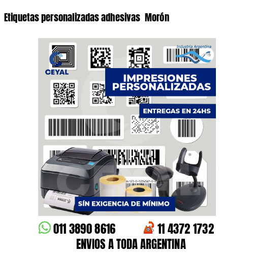 Etiquetas personalizadas adhesivas  Morón