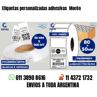 Etiquetas personalizadas adhesivas  Morón