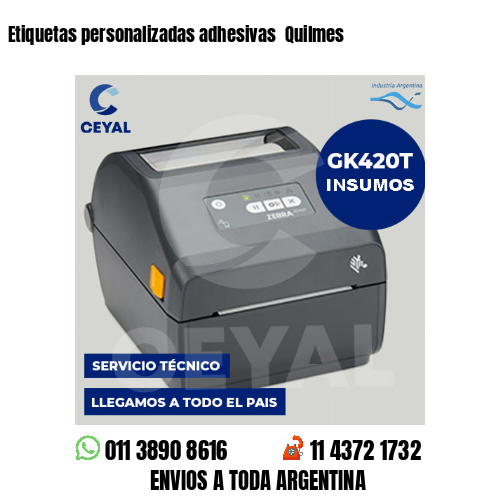 Etiquetas personalizadas adhesivas  Quilmes