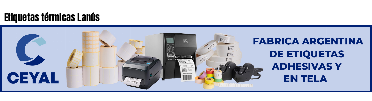 Etiquetas térmicas Lanús