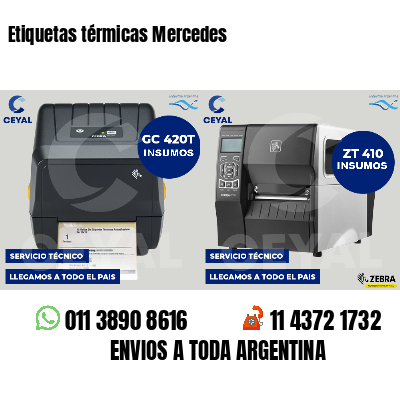 Etiquetas térmicas Mercedes
