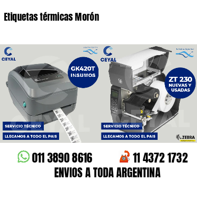 Etiquetas térmicas Morón