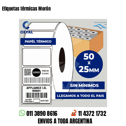 Etiquetas térmicas Morón