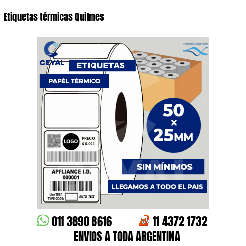 Etiquetas térmicas Quilmes