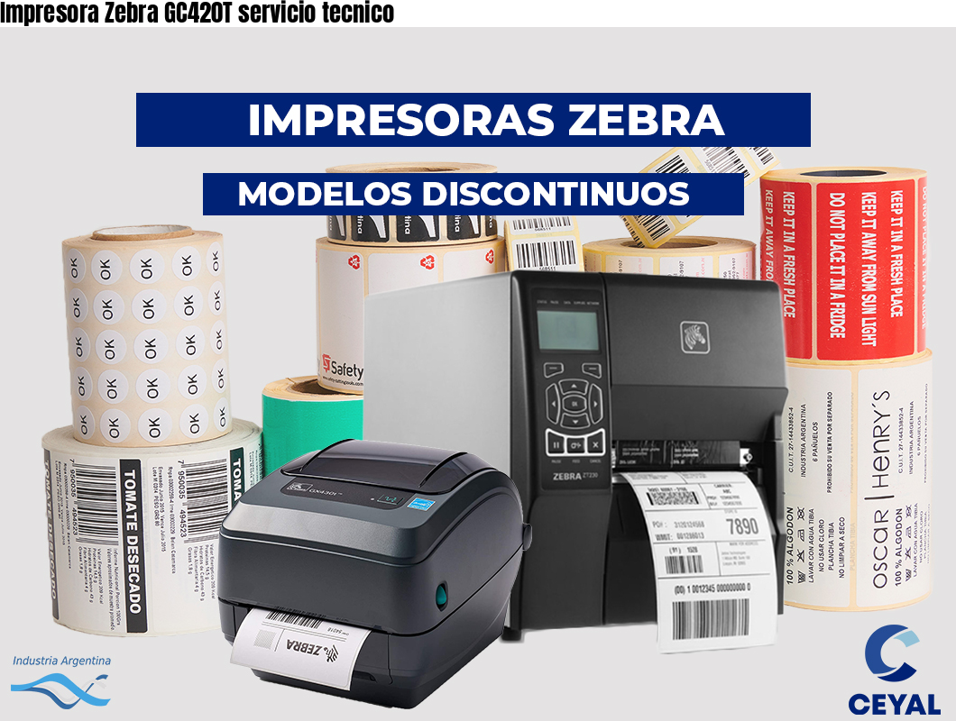 Impresora Zebra GC420T servicio tecnico