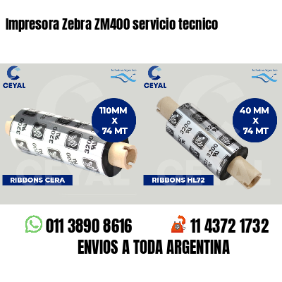 Impresora Zebra ZM400 servicio tecnico