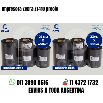 Impresora Zebra ZT410 precio