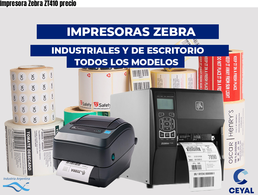 Impresora Zebra ZT410 precio