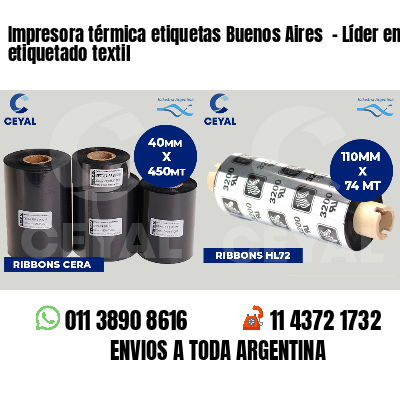 Impresora térmica etiquetas Buenos Aires  - Líder en etiquetado textil