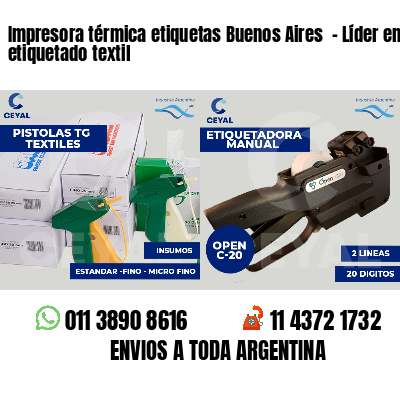 Impresora térmica etiquetas Buenos Aires  - Líder en etiquetado textil
