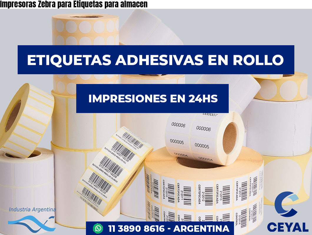 Impresoras Zebra para Etiquetas para almacen