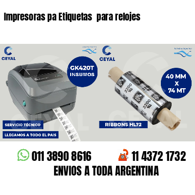 Impresoras pa Etiquetas  para relojes