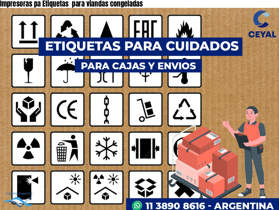 Impresoras pa Etiquetas  para viandas congeladas