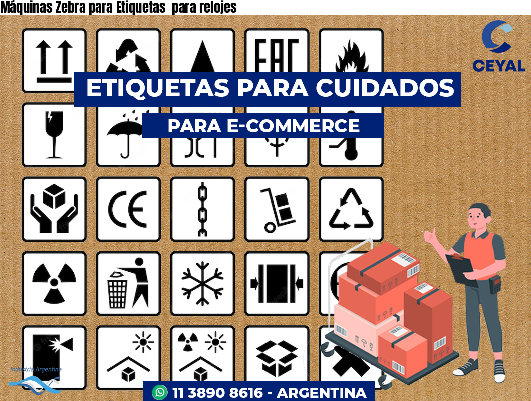 Máquinas Zebra para Etiquetas  para relojes