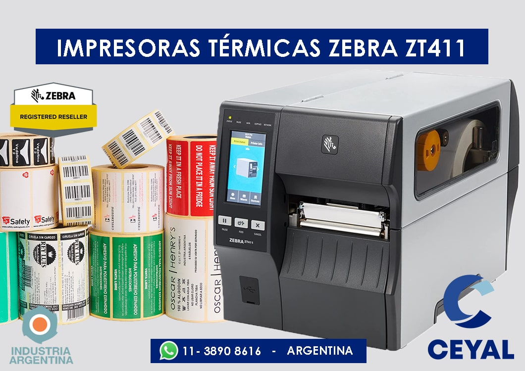 Impresora industrial zebra zt411