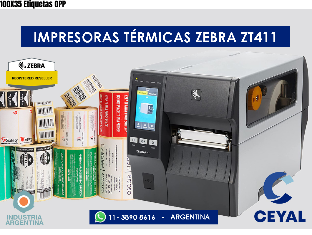100X35 Etiquetas OPP