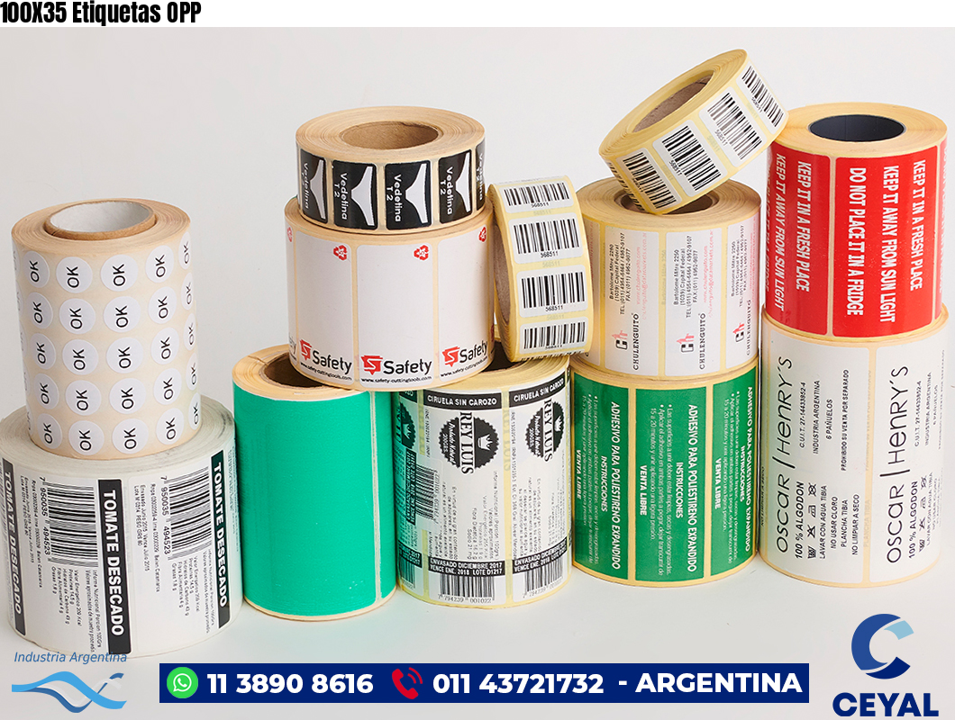 100X35 Etiquetas OPP