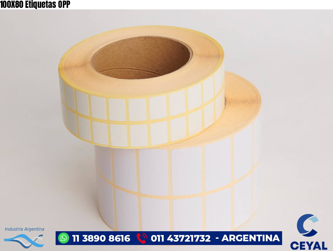100X80 Etiquetas OPP