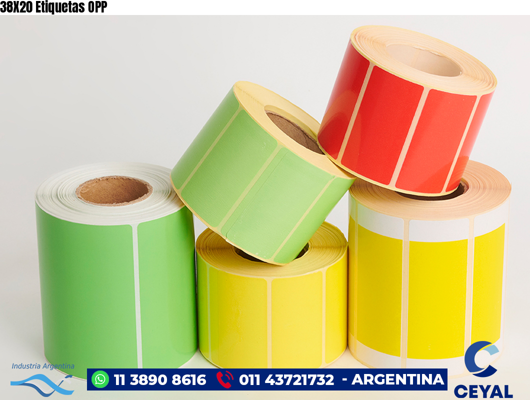 38X20 Etiquetas OPP