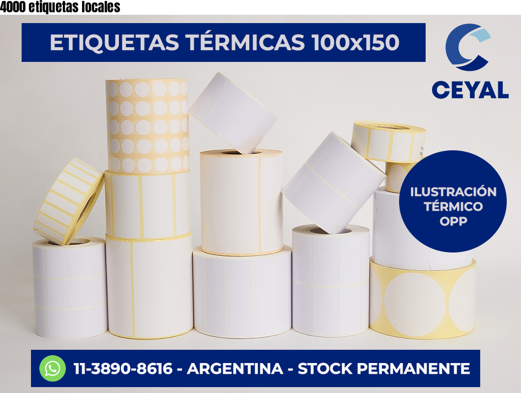 4000 etiquetas locales