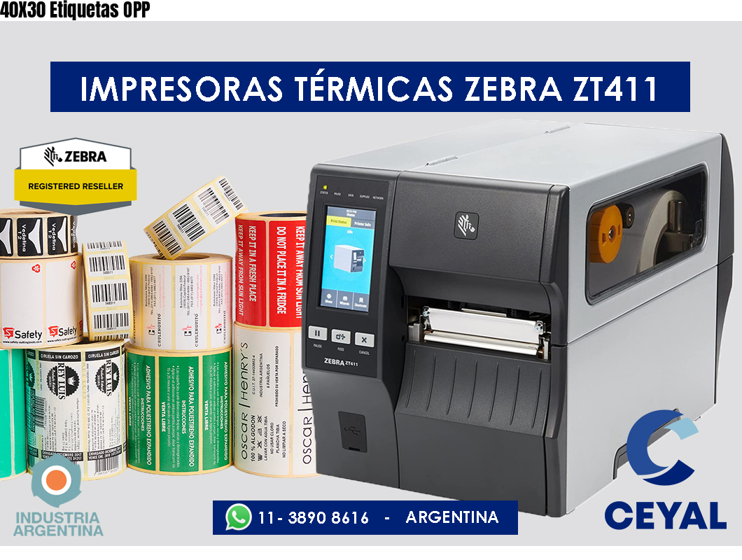 40X30 Etiquetas OPP