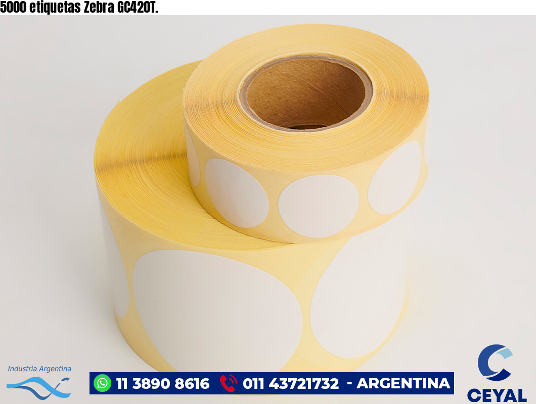 5000 etiquetas Zebra GC420T.