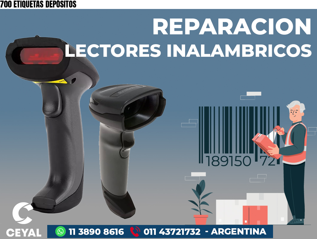 700 ETIQUETAS DEPÓSITOS