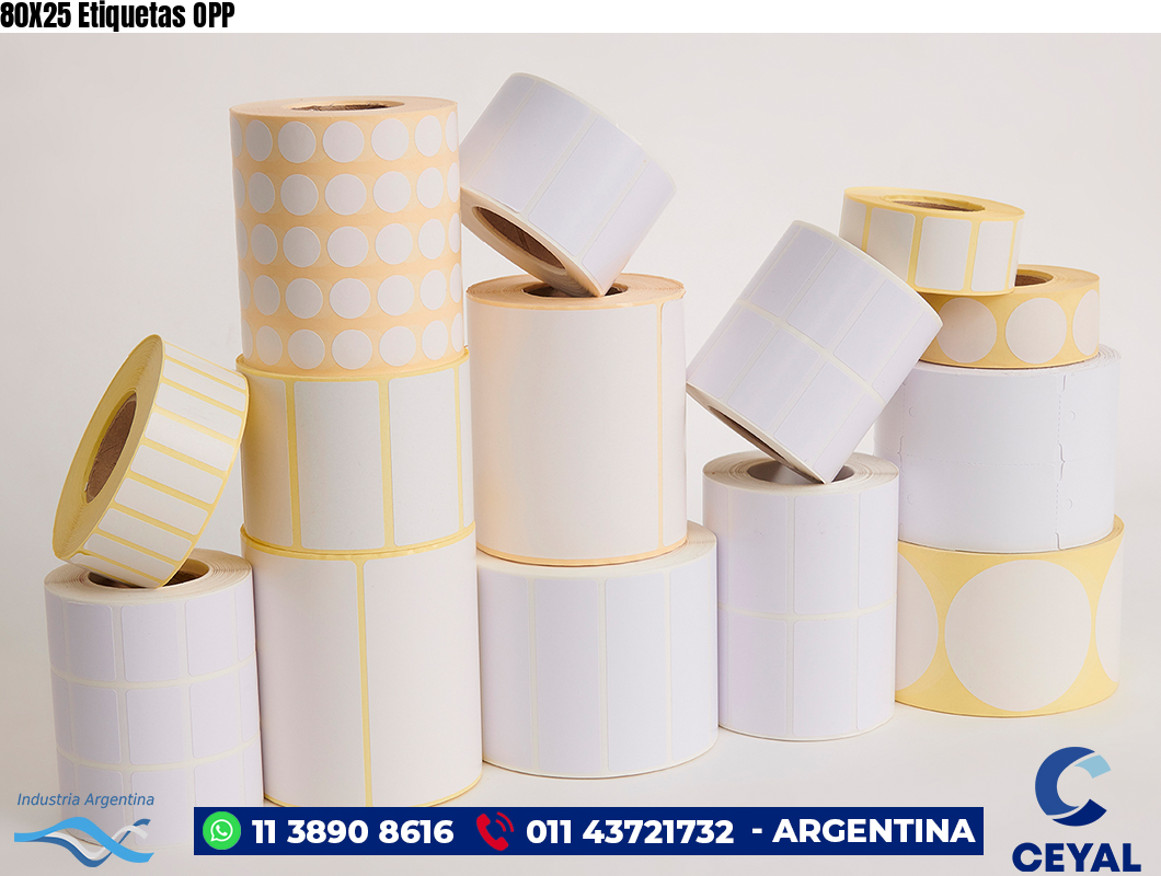 80X25 Etiquetas OPP