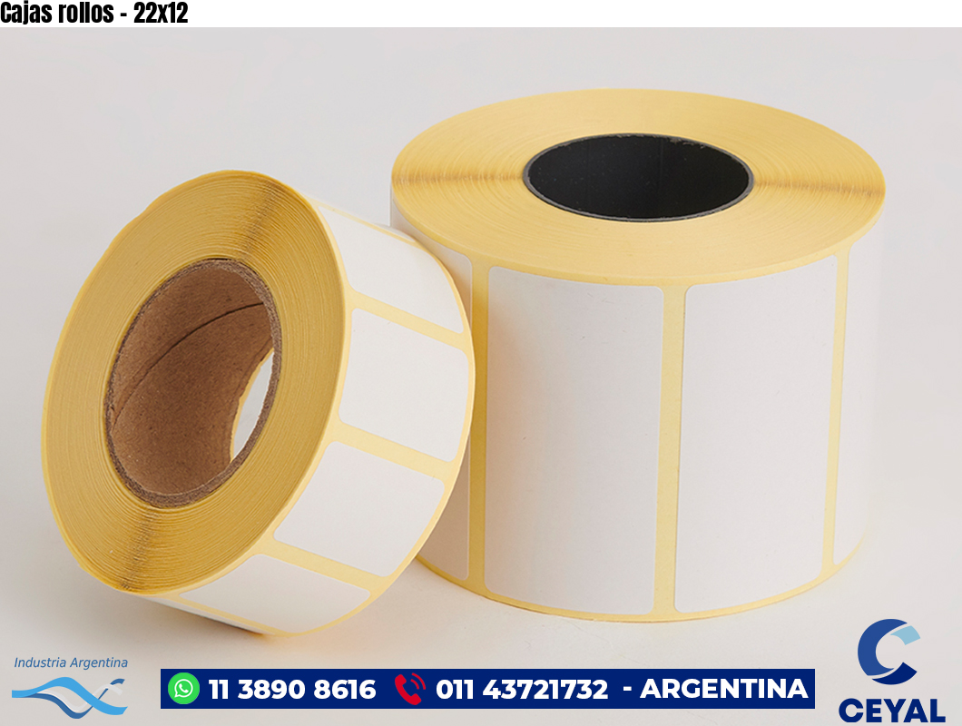 Cajas rollos - 22x12