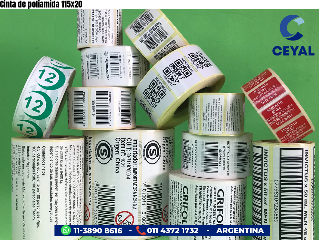 Cinta de poliamida 115x20