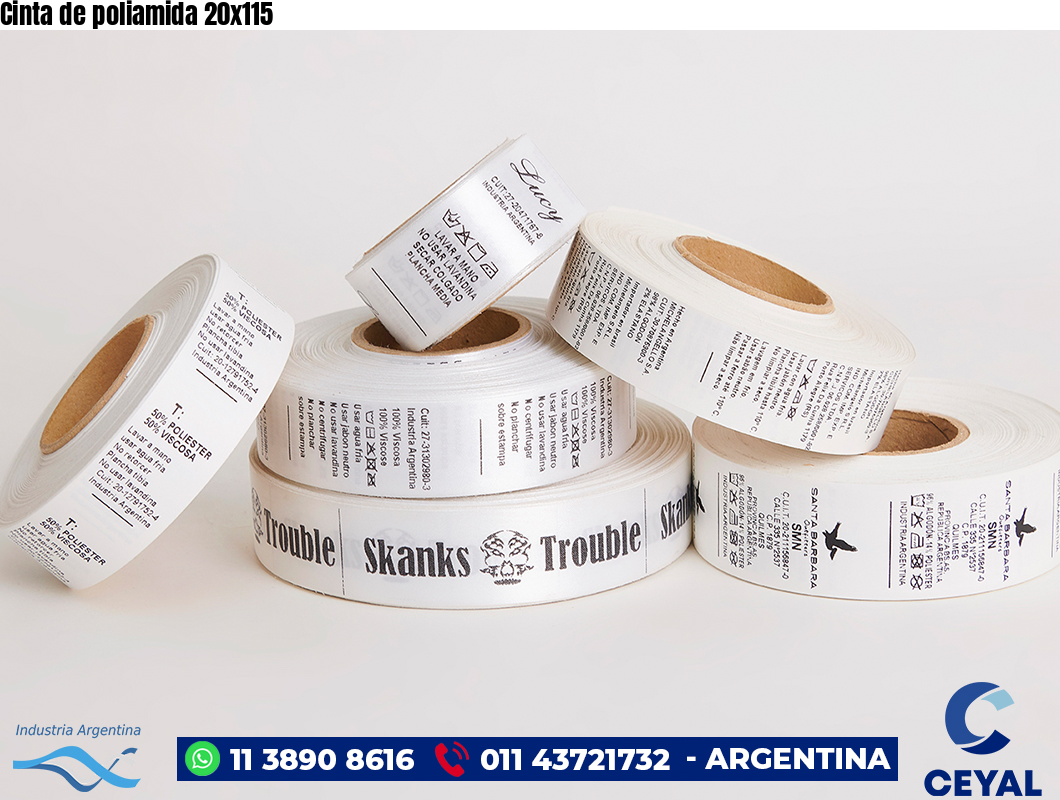 Cinta de poliamida 20×115