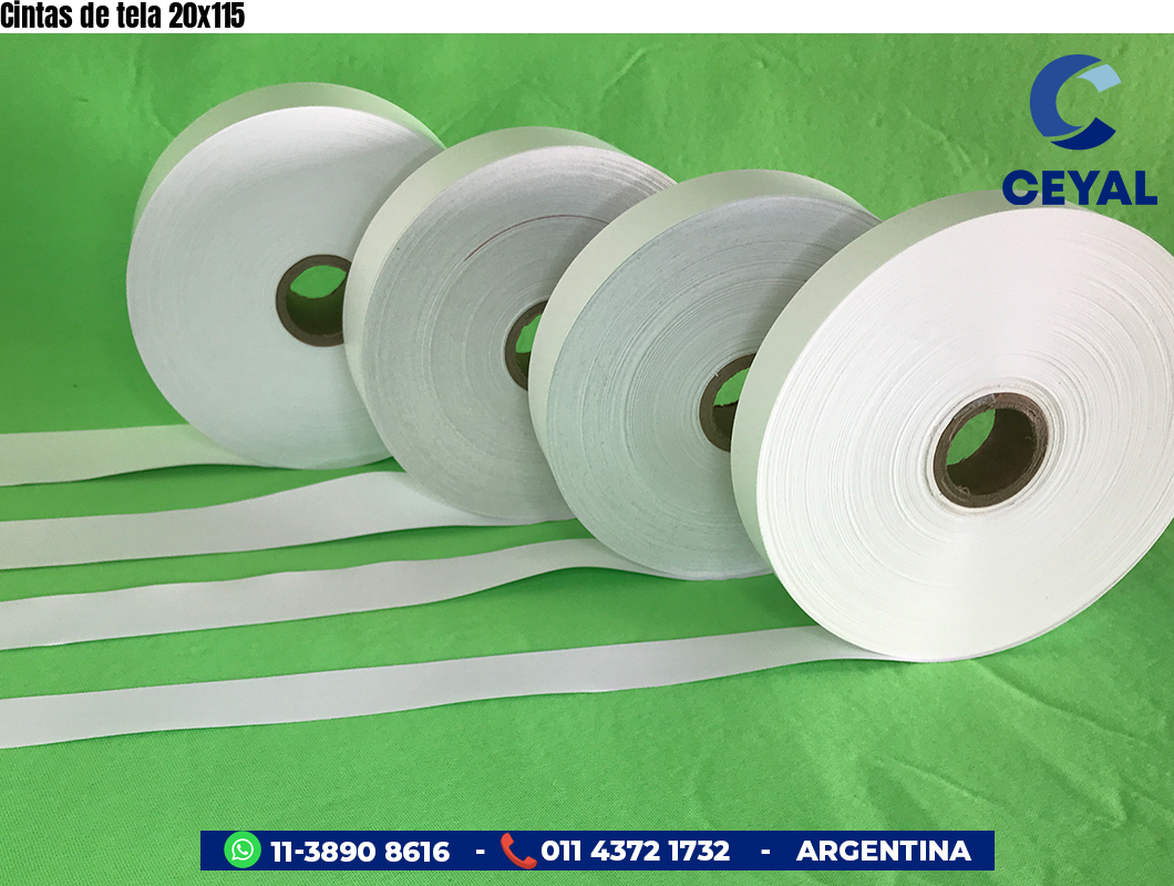 Cintas de tela 20x115
