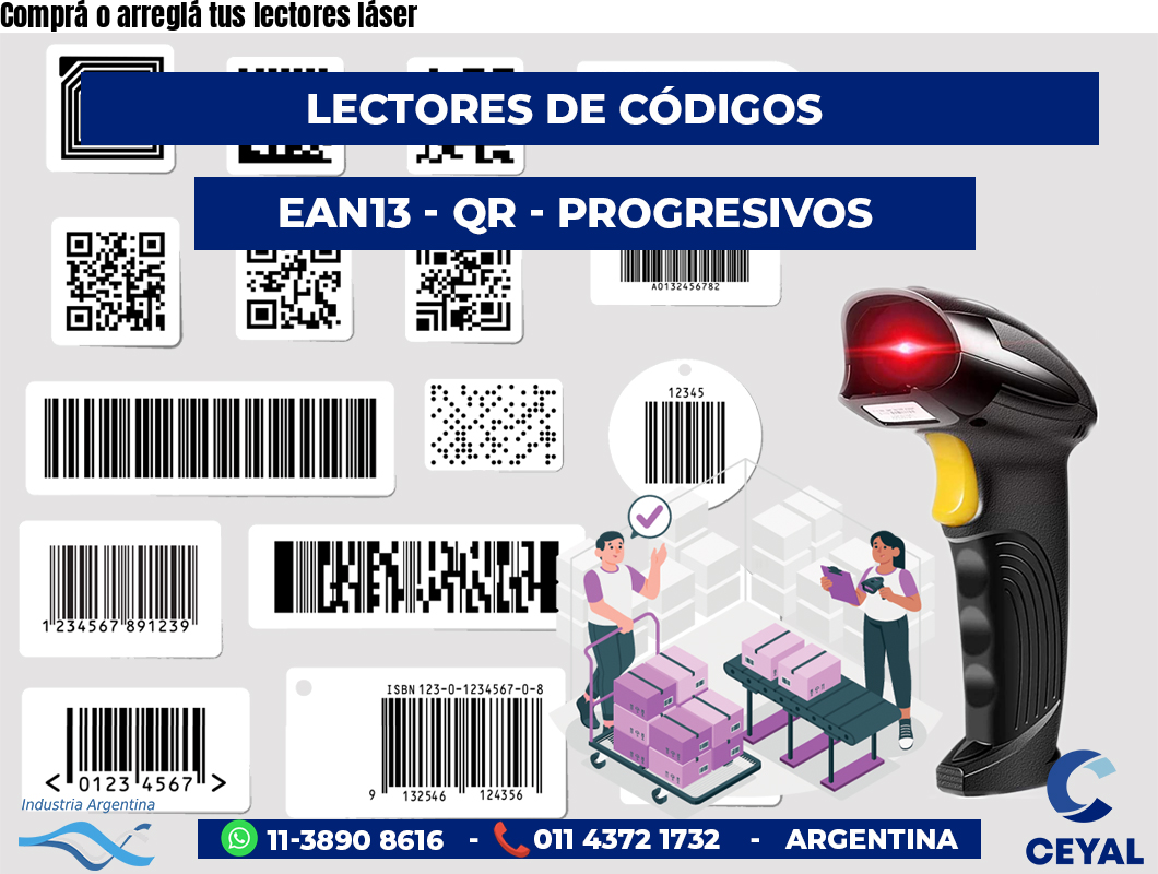 Comprá o arreglá tus lectores láser