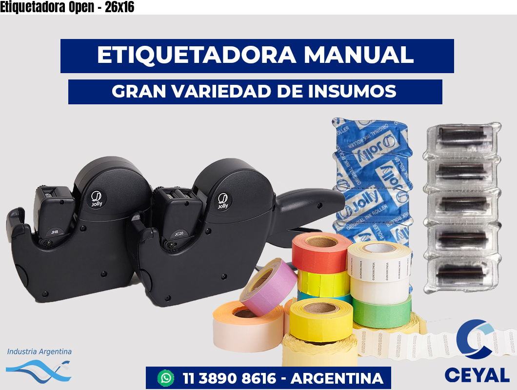 Etiquetadora Open - 26x16