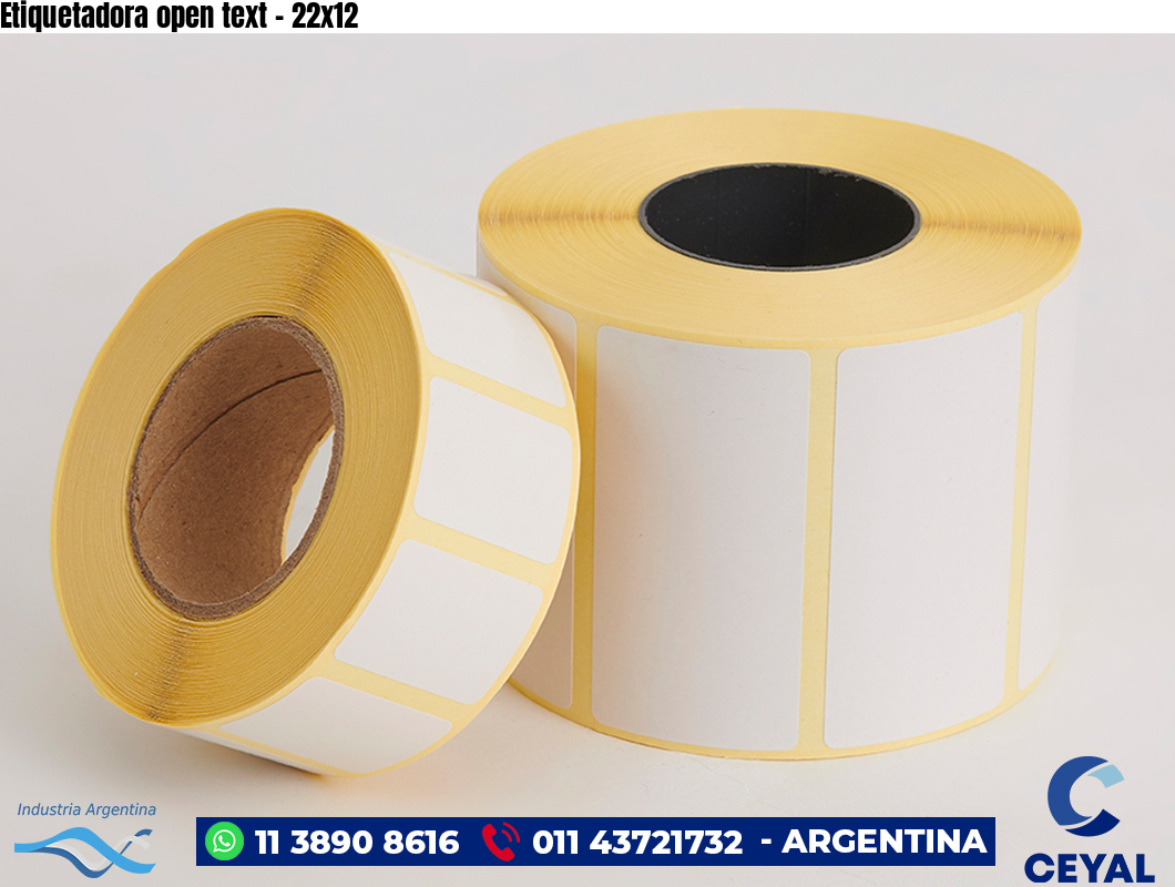 Etiquetadora open text - 22x12