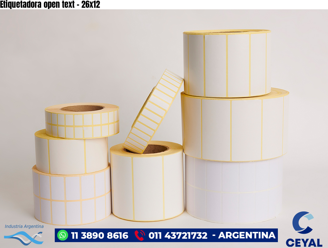 Etiquetadora open text - 26x12