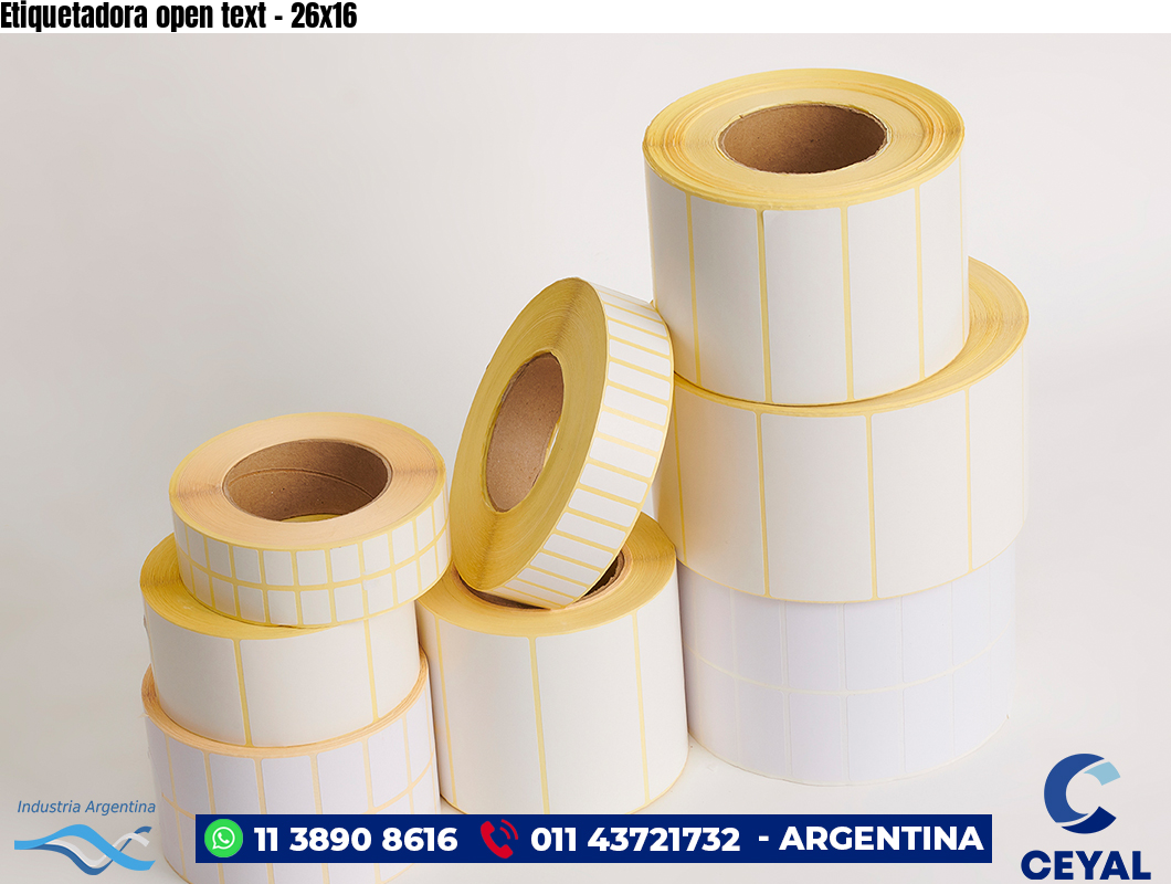 Etiquetadora open text - 26x16